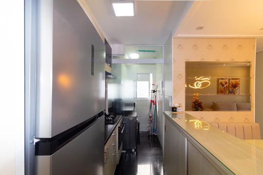 Cozinha de apartamento à venda com 2 quartos, 53m² em Vila Bela, São Paulo