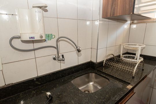 Cozinha de apartamento para alugar com 2 quartos, 60m² em Bela Vista, São Paulo