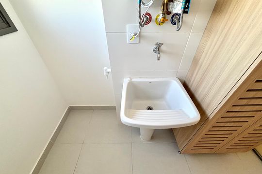Área de Serviço de apartamento para alugar com 2 quartos, 71m² em Vila Guilhermina, São Paulo