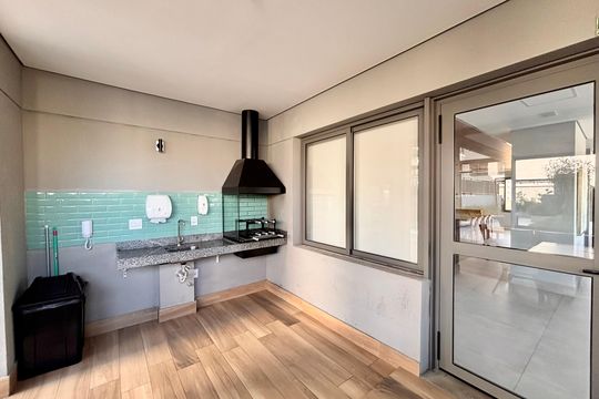 Área comum - Churrasqueira de apartamento para alugar com 2 quartos, 71m² em Vila Guilhermina, São Paulo