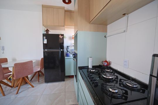 Cozinha de apartamento à venda com 2 quartos, 95m² em Vila Ré, São Paulo