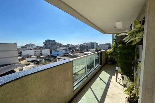 Varanda da Sala de apartamento à venda com 2 quartos, 74m² em Vila Valqueire, Rio de Janeiro