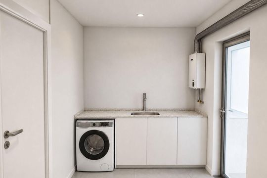 Área de serviço de apartamento à venda com 3 quartos, 95m² em Vila Nova Conceição, São Paulo