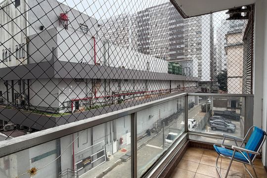 Varanda da Sala de apartamento para alugar com 2 quartos, 97m² em Gonzaga, Santos
