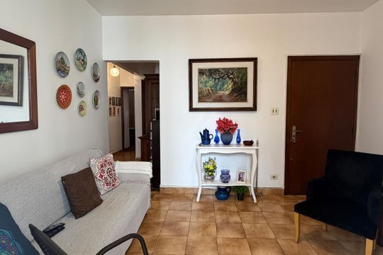 Sala de apartamento para alugar com 2 quartos, 97m² em Gonzaga, Santos