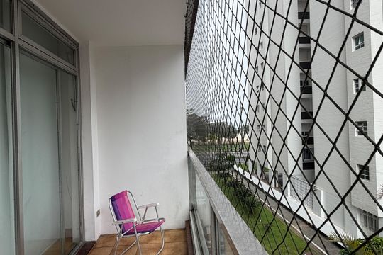 Varanda da Sala de apartamento para alugar com 2 quartos, 97m² em Gonzaga, Santos