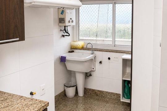 Cozinha de apartamento à venda com 4 quartos, 113m² em Barra da Tijuca, Rio de Janeiro