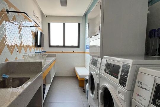 Área comum de apartamento para alugar com 1 quarto, 54m² em Boqueirão, Santos