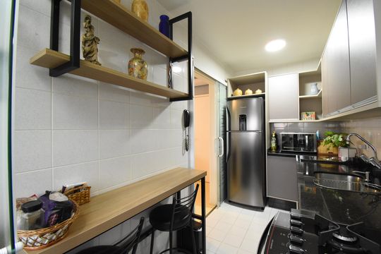 Cozinha de apartamento à venda com 3 quartos, 89m² em Portão, Curitiba