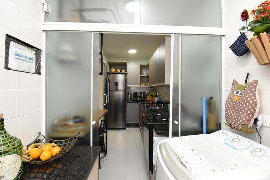 Área de Serviço de apartamento à venda com 3 quartos, 89m² em Portão, Curitiba