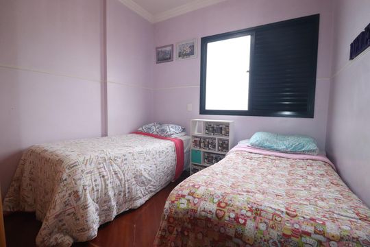 Quarto 2 de apartamento à venda com 3 quartos, 87m² em Vila Assunção, Santo André
