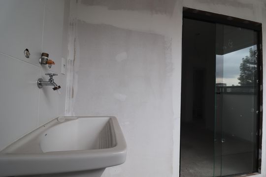 Área de Serviço de apartamento à venda com 2 quartos, 49m² em Jardim, Santo André