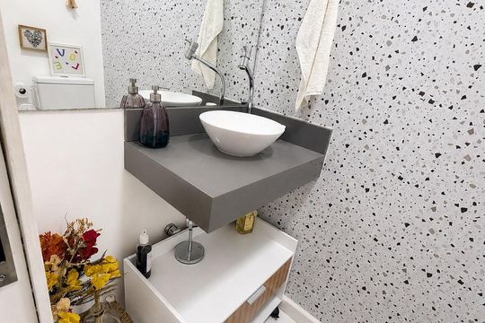 Banheiro de apartamento à venda com 3 quartos, 125m² em Botafogo, Rio de Janeiro