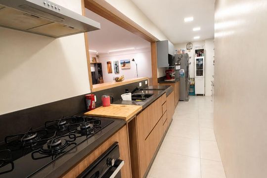 Cozinha de apartamento à venda com 3 quartos, 125m² em Botafogo, Rio de Janeiro