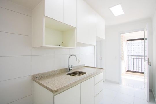 Cozinha de apartamento para alugar com 3 quartos, 88m² em Campestre, Santo André
