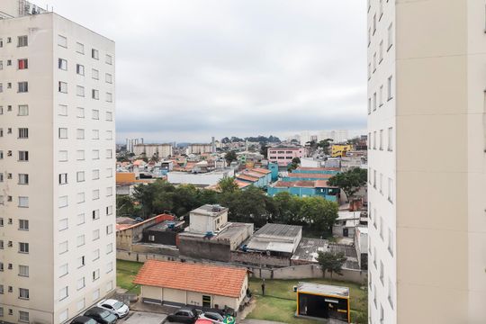 Vista da Sala de apartamento à venda com 2 quartos, 45m² em Vila Nova Curuca, São Paulo