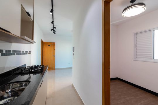 Cozinha de apartamento para alugar com 2 quartos, 41m² em Jardim São Paulo, São Paulo