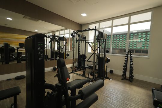 Área comum - Academia de apartamento para alugar com 1 quarto, 28m² em Aclimação, São Paulo