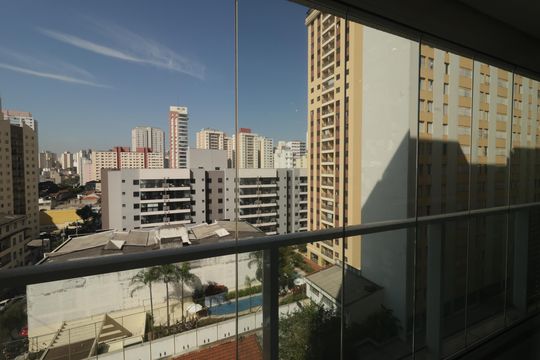Varanda de apartamento para alugar com 1 quarto, 28m² em Aclimação, São Paulo