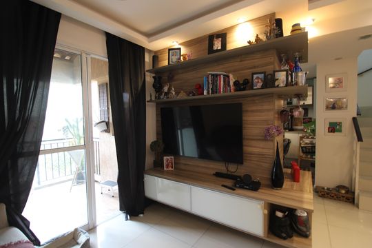 Sala de apartamento à venda com 2 quartos, 79m² em Taquara, Rio de Janeiro