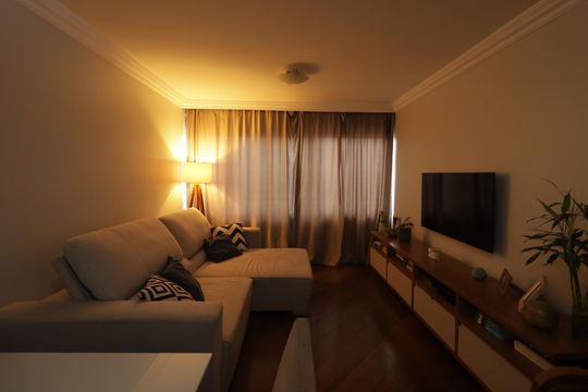 Sala de apartamento à venda com 3 quartos, 134m² em Vila Clementino, São Paulo