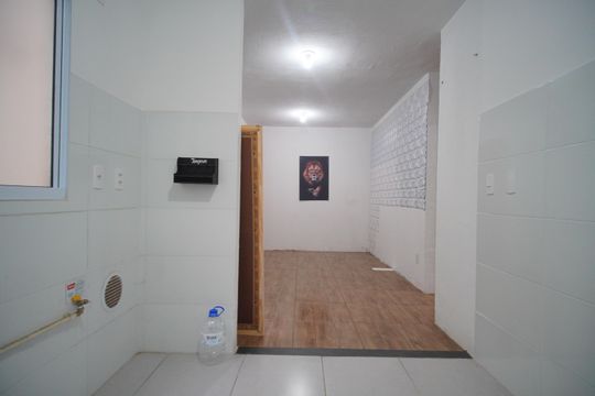 Cozinha de apartamento para alugar com 2 quartos, 42m² em Santos Dumont, São Leopoldo