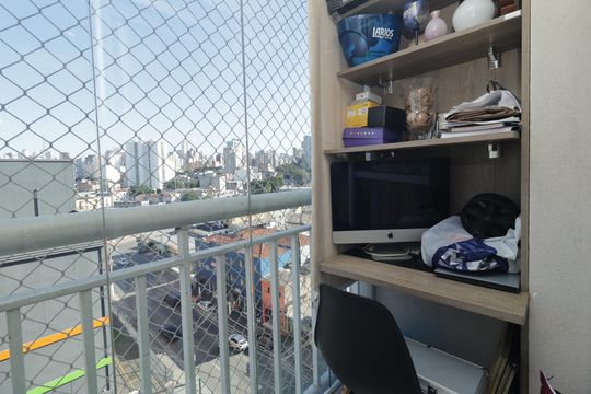 Varanda de apartamento à venda com 2 quartos, 55m² em Liberdade, São Paulo