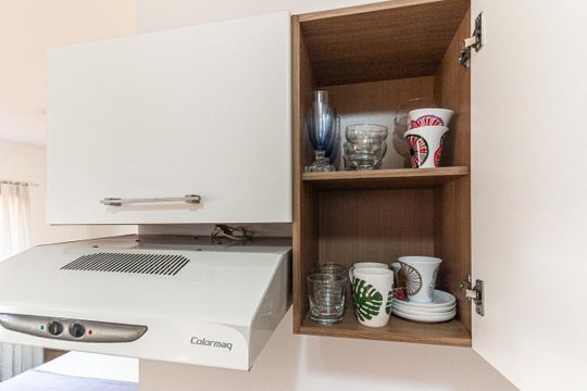 Cozinha de kitnet/studio à venda com 1 quarto, 32m² em Santa Cecilia, São Paulo