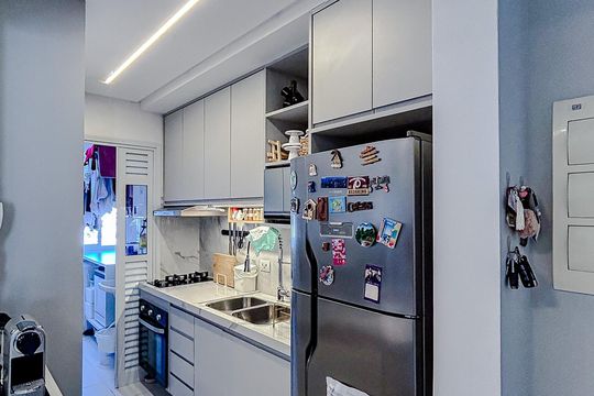 Cozinha de apartamento à venda com 2 quartos, 67m² em Vila Aricanduva, São Paulo