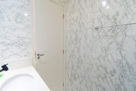 Banheiro de apartamento para alugar com 2 quartos, 34m² em Vila Paulista, São Paulo