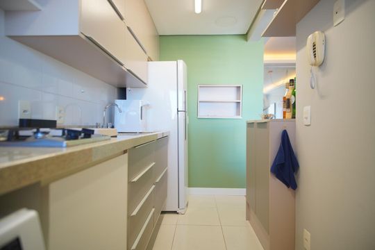Cozinha de apartamento para alugar com 2 quartos, 62m² em Santa Maria Goretti, Porto Alegre