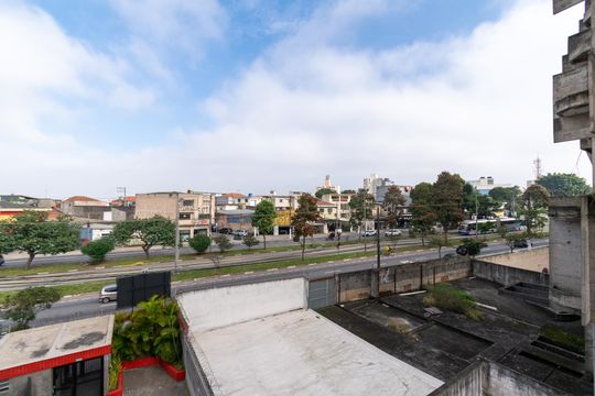 Vista da Sacada de apartamento à venda com 1 quarto, 36m² em Vila do Encontro, São Paulo