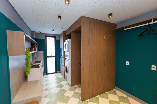 Área comum - Lavanderia de apartamento para alugar com 2 quartos, 66m² em Vale do Sereno, Nova Lima