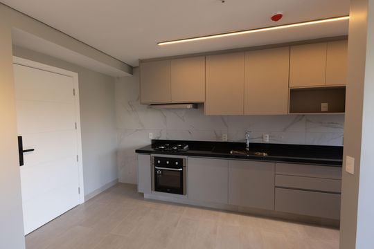 Cozinha de apartamento para alugar com 2 quartos, 66m² em Vale do Sereno, Nova Lima