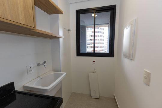 Área de Serviço de apartamento para alugar com 1 quarto, 43m² em Vale do Sereno, Nova Lima