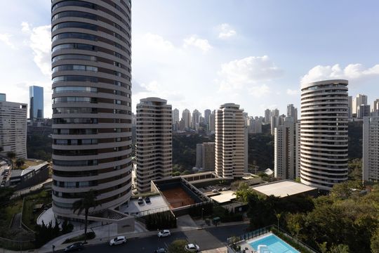Vista da Sala 1 de apartamento para alugar com 1 quarto, 43m² em Vale do Sereno, Nova Lima