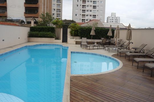 Área comum - Piscina de apartamento à venda com 2 quartos, 73m² em Santo Antônio, São Caetano do Sul