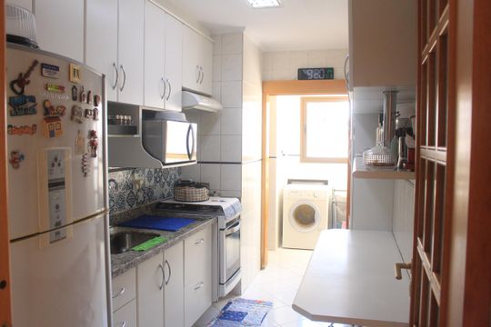Cozinha de apartamento à venda com 2 quartos, 73m² em Santo Antônio, São Caetano do Sul
