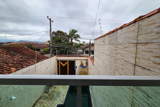 Varanda da Suíte 1 de casa para alugar com 3 quartos, 180m² em Vila Caiçara, Praia Grande