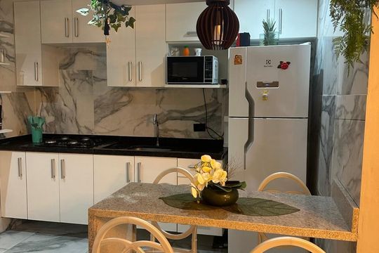 Sala/Cozinha de apartamento para alugar com 1 quarto, 42m² em Centro Histórico de São Paulo, São Paulo