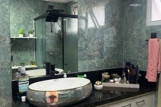 Banheiro de apartamento para alugar com 1 quarto, 42m² em Centro Histórico de São Paulo, São Paulo