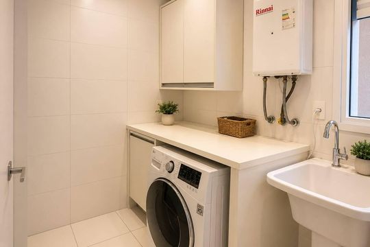 Area de serviço de apartamento para alugar com 3 quartos, 150m² em Vila Gertrudes, São Paulo