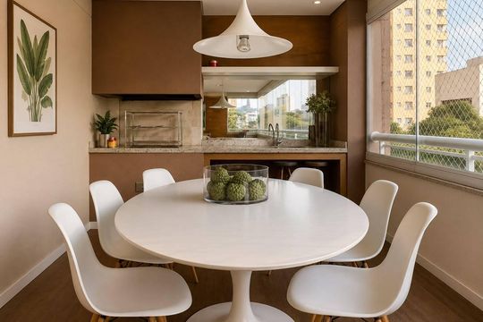 Varanda da sala de apartamento para alugar com 3 quartos, 150m² em Vila Gertrudes, São Paulo
