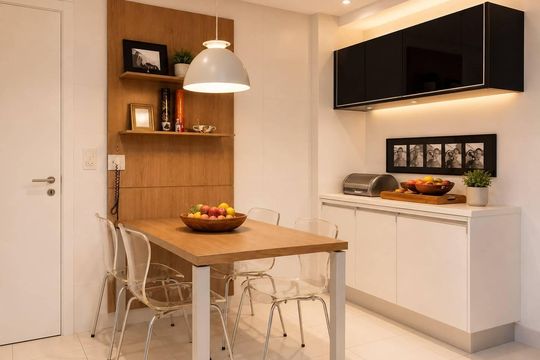 Cozinha de apartamento para alugar com 3 quartos, 150m² em Vila Gertrudes, São Paulo