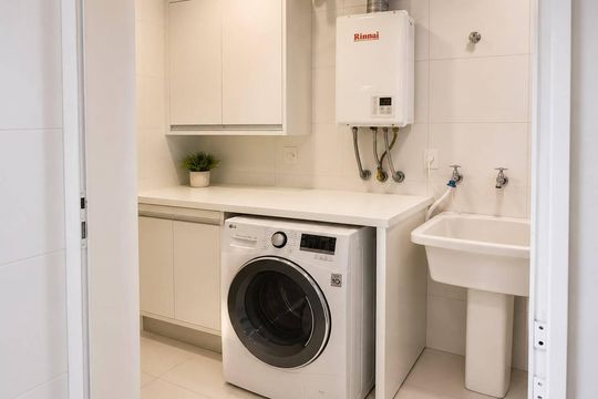 Area de serviço de apartamento para alugar com 3 quartos, 150m² em Vila Gertrudes, São Paulo
