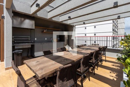 Área comum - Churrasqueira de apartamento à venda com 2 quartos, 34m² em Barra Funda, São Paulo