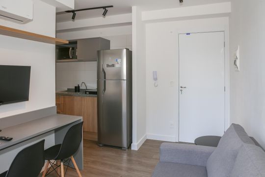 Sala de apartamento à venda com 2 quartos, 34m² em Barra Funda, São Paulo