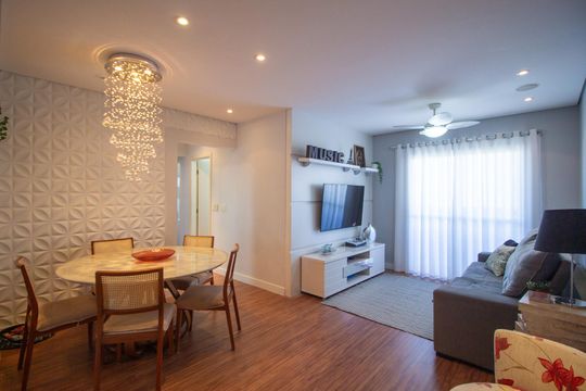 Sala  de apartamento para alugar com 3 quartos, 95m² em Parque Campolim, Sorocaba