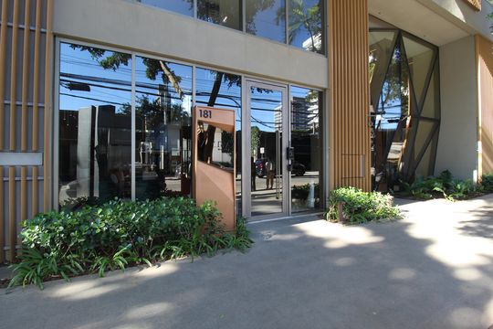 Fachada de kitnet/studio para alugar com 1 quarto, 30m² em Indianópolis, São Paulo