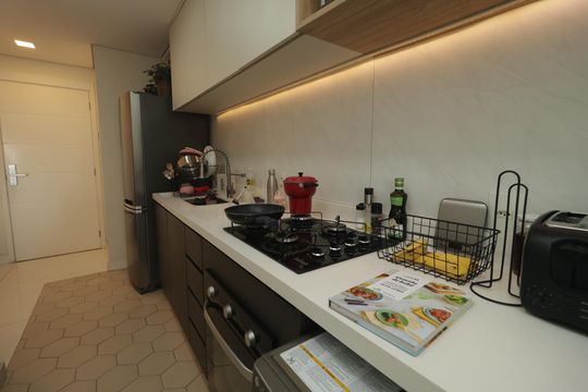Cozinha de apartamento à venda com 2 quartos, 72m² em Ipiranga, São Paulo